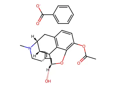 3-Acetylmorphine benzoate structure