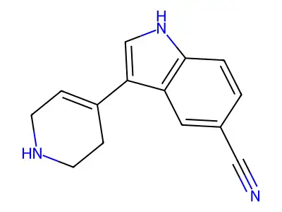 1,4-Dihydro-3-(1,2,3,6-tetrahydro-4-pyridinyl)-5H-pyrrolo(3,2-b)pyridin-5-one structure