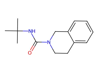 N-tert-butyl-3,4-dihydro-1H-isoquinoline-2-carboxamide structure