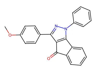 3-(4-Methoxyphenyl)-1-phenylindeno[2,3-D]pyrazol-4-one structure