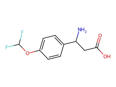 3-amino-3-[4-(difluoromethoxy)phenyl]propanoic Acid structure