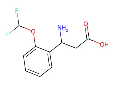 3-amino-3-[2-(difluoromethoxy)phenyl]propanoic Acid structure