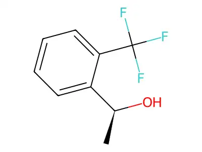 (1R)-1-[2-(trifluoromethyl)phenyl]ethanol structure
