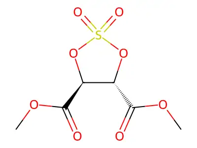 Dimethyl 2,2-dioxo-1,3,2-dioxathiolane-4,5-dicarboxylate structure