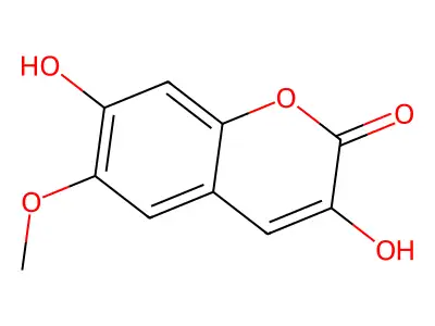 3-Hydroxyscopoletin structure
