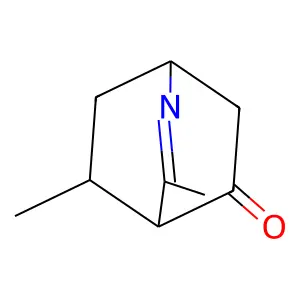 (1S,4R,7R)-2,7-Dimethyl-3-azabicyclo(2.2.2)oct-2-en-6-one structure