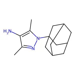 Pyrazol-4-amine, 1-(1-adamantyl)-3,5-dimethyl- structure