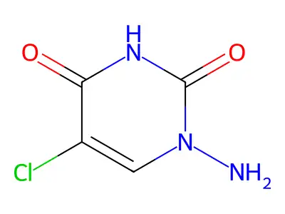 2,4(1H,3H)-Pyrimidinedione, 1-amino-5-chloro- structure