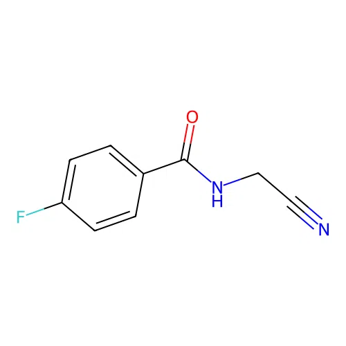 N-(cyanomethyl)-4-fluorobenzamide structure