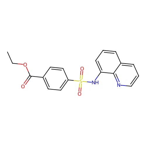 4-[(8-quinolinylamino)sulfonyl]Benzoic acid ethyl ester structure