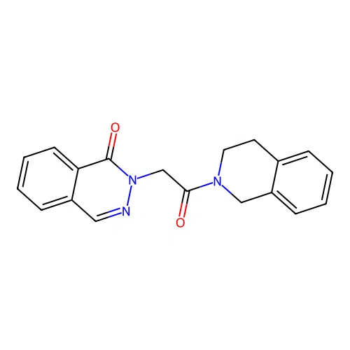 2-[2-(3,4-dihydroisoquinolin-2(1H)-yl)-2-oxoethyl]phthalazin-1(2H)-one structure