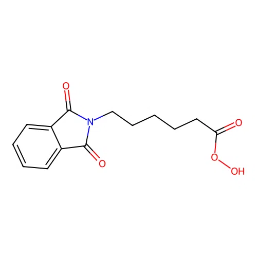 Phthalimidoperoxycaproic acid structure
