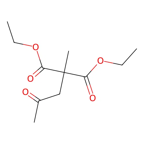 Diethyl methyl(2-oxopropyl)malonate structure