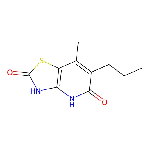 5-hydroxy-7-methyl-6-propyl[1,3]thiazolo[4,5-b]pyridin-2(3H)-one structure