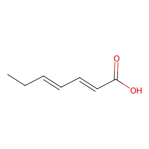 2,4-Heptadienoic acid, (2E,4E)- structure