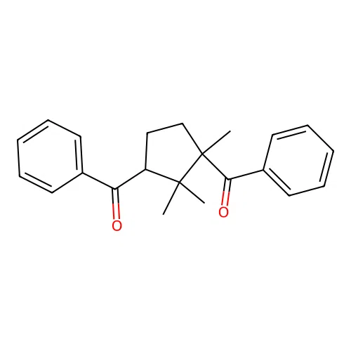(3-Benzoyl-2,2,3-trimethylcyclopentyl)-phenylmethanone structure