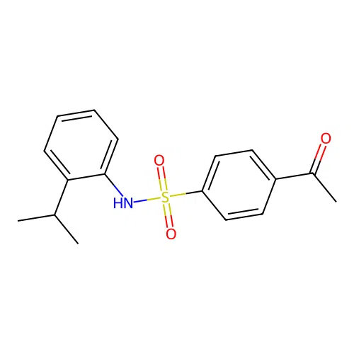 4-Acetyl-N-(2-isopropylphenyl)benzenesulfonamide structure