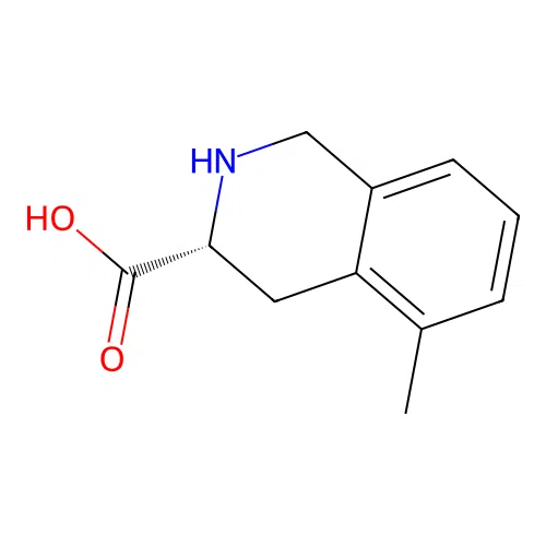 (3R)-5-methyl-1,2,3,4-tetrahydroisoquinoline-3-carboxylic acid structure