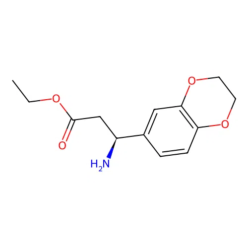 (betaS)-beta-Amino-2,3-dihydro-1,4-benzodioxin-6-propanoic acid ethyl ester structure