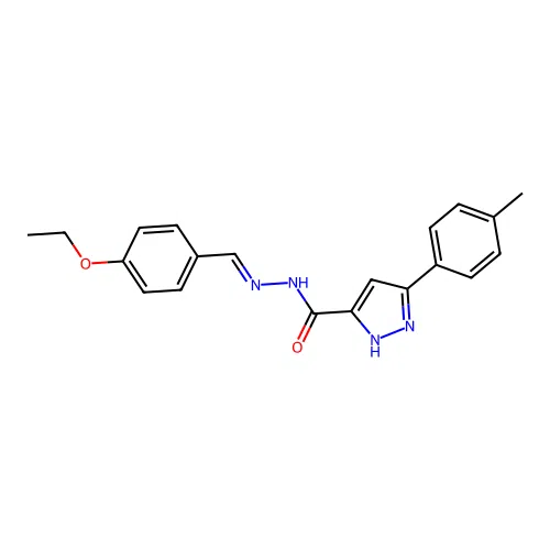 N'-[(E)-(4-ethoxyphenyl)methylidene]-3-(4-methylphenyl)-1H-pyrazole-5-carbohydrazide structure