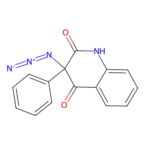 3-Azido-3-phenyl-quinoline-2,4-dione structure