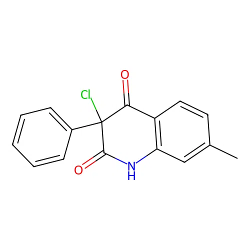 3-chloro-7-methyl-3-phenyl-1H-quinoline-2,4-dione structure
