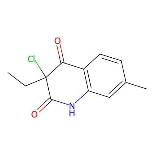 3-chloro-3-ethyl-7-methyl-1H-quinoline-2,4-dione structure