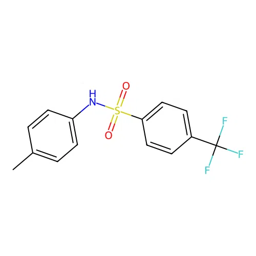 N-(4-methylphenyl)-4-(trifluoromethyl)benzenesulfonamide structure