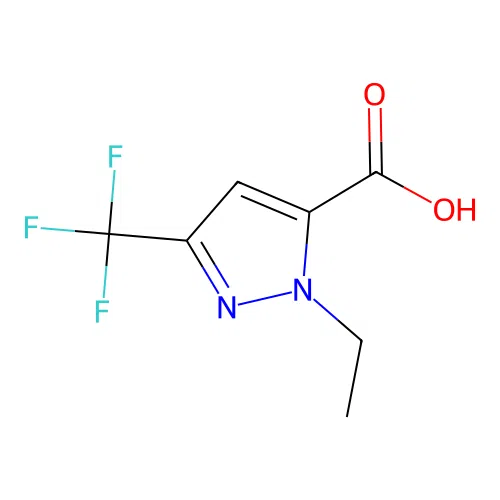 1-Ethyl-3-(trifluoromethyl)-1H-pyrazole-5-carboxylic acid structure