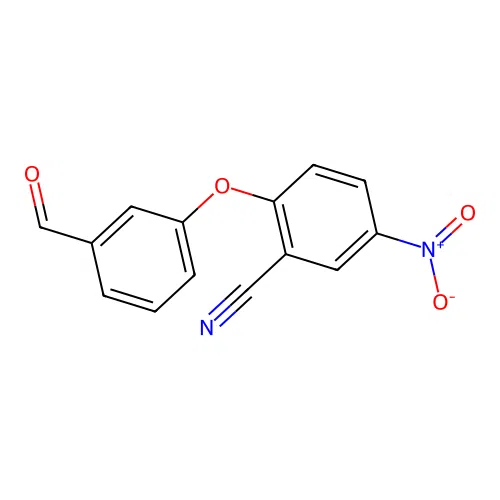 2-(3-Formylphenoxy)-5-nitrobenzonitrile structure