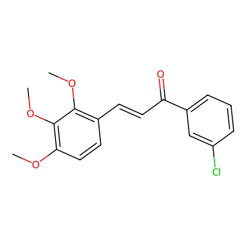 (2E)-1-(3-Chlorophenyl)-3-(2,3,4-trimethoxyphenyl)prop-2-en-1-one structure