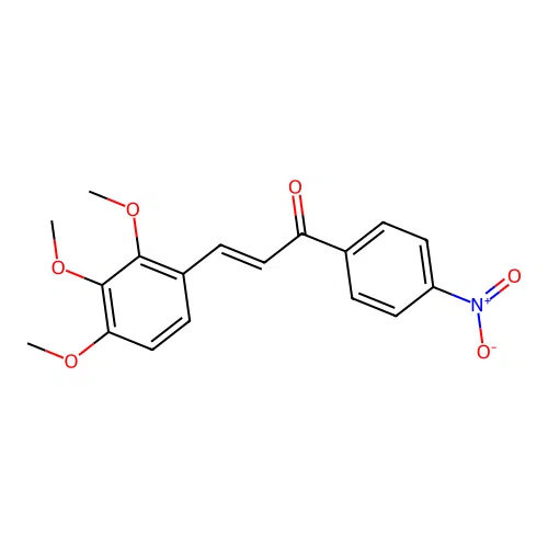 (2E)-1-(4-Nitrophenyl)-3-(2,3,4-trimethoxyphenyl)prop-2-en-1-one structure