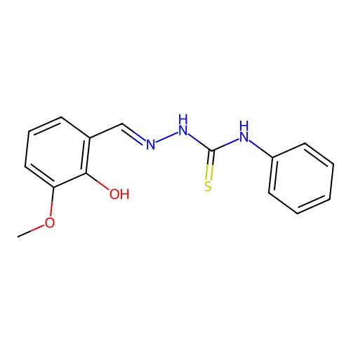 1-[(2-Hydroxy-3-methoxyphenyl)methylideneamino]-3-phenylthiourea structure
