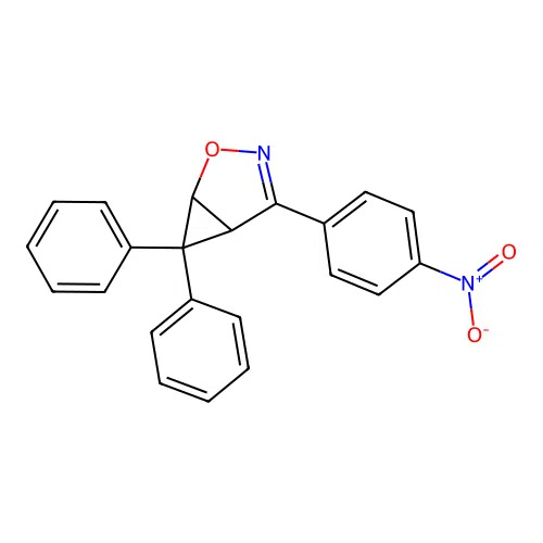 4-(4-Nitrophenyl)-6,6-diphenyl-2-oxa-3-azabicyclo[3.1.0]hex-3-ene structure