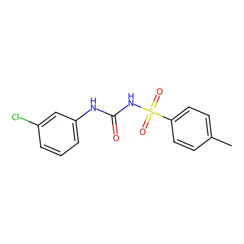 [(3-chlorophenyl)amino]-N-[(4-methylphenyl)sulfonyl]carboxamide structure