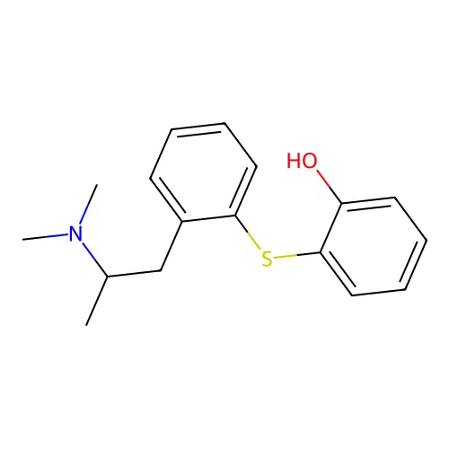 2-({2-[2-(Dimethylamino)propyl]phenyl}sulfanyl)phenol structure
