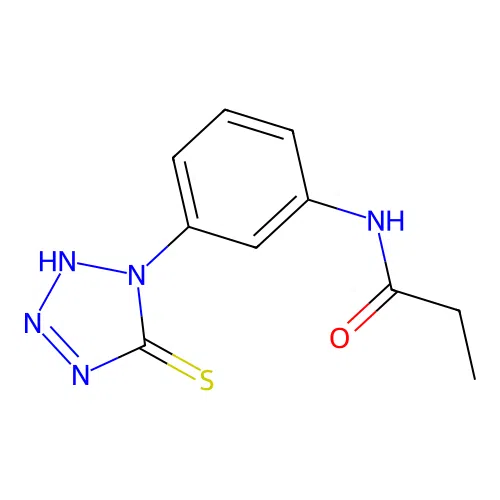 Propanamide, N-[3-(2,5-dihydro-5-thioxo-1H-tetrazol-1-yl)phenyl]- structure