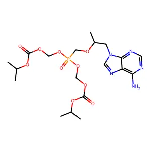 Tenofovir disoproxil structure
