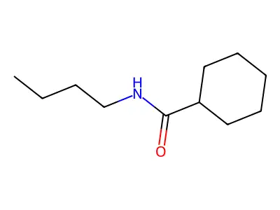 N-butylcyclohexanecarboxamide structure
