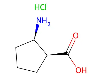 Cyclopentanecarboxylic acid, 2-amino- structure