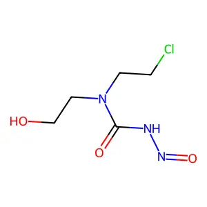 N-Hydroxyethyl-N-chloroethylnitrosourea structure