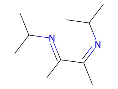 Butane-2,3-diimine, N,N'-diisopropyl- structure
