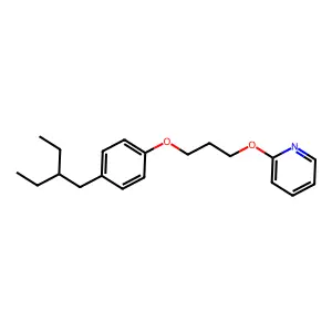 Pyridine, 2-(3-(4-(2-ethylbutyl)phenoxy)propoxy)- structure