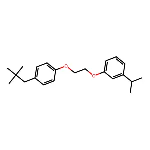 1-(2,2-Dimethylpropyl)-4-(2-(3-propan-2-ylphenoxy)ethoxy)benzene structure