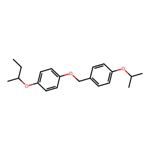 1-Butan-2-yloxy-4-((4-propan-2-yloxyphenyl)methoxy)benzene structure