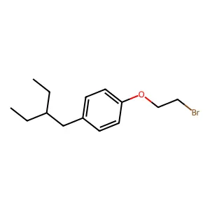 Benzene,1-(2-bromoethoxy)-4-(2-ethylbutyl)- structure