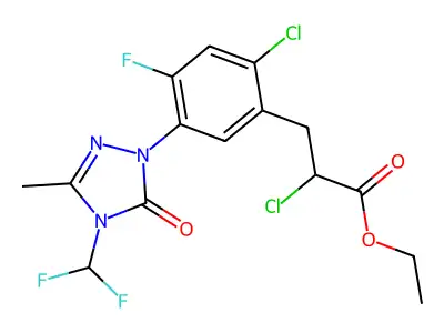 Carfentrazone-ethyl structure