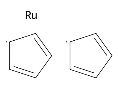 Bis(cyclopentadienyl)ruthenium structure