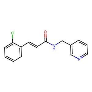 3-(2-chlorophenyl)-N-(3-pyridinylmethyl)acrylamide structure