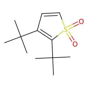 Thiophene, 2,3-bis(1,1-dimethylethyl)-, 1,1-dioxide structure